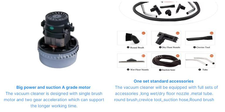 3000W 3 Motor Stainless Steel Industrial Vacuum Cleaner 80L Large Capacity B ( (4)