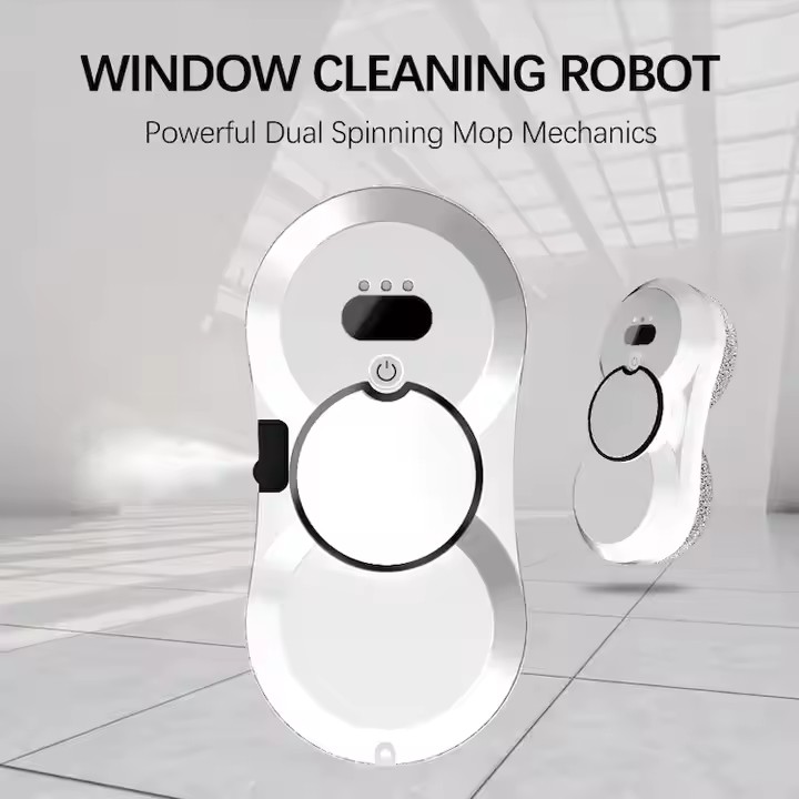 Circular Thin Window Cleaning Robot for Household Use