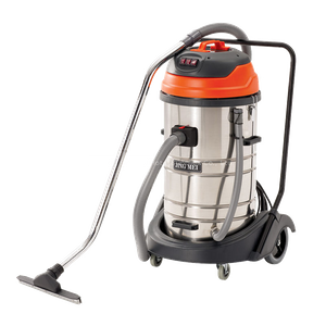 3000W 3 Motor Stainless Steel Industrial Vacuum Cleaner 80L Large Capacity Bagless Manual Power Wet Dry Upright for Garage RV