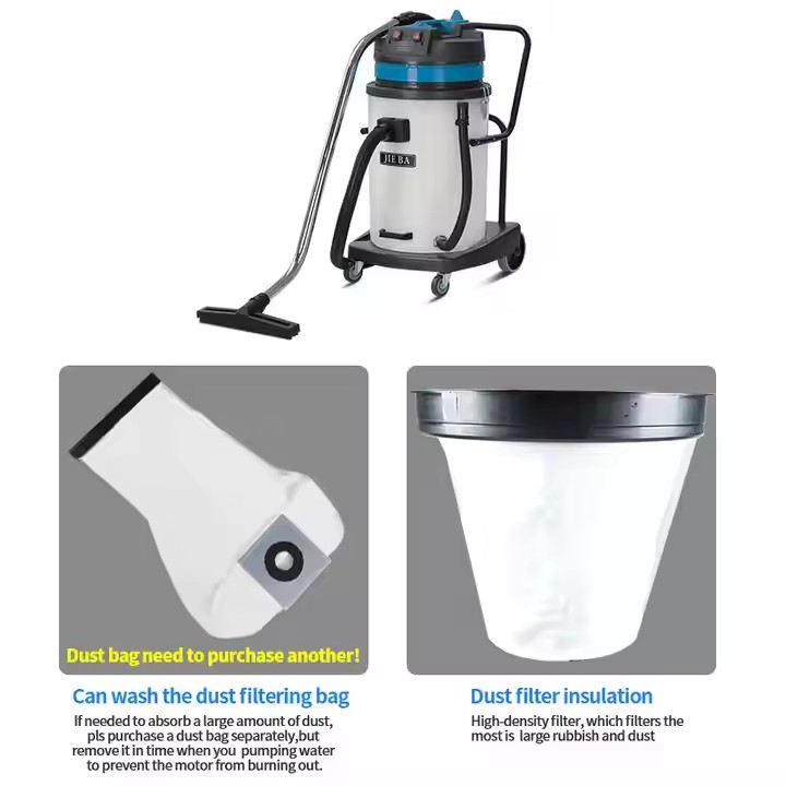 BF583A 2000W 2-motor Portable Canister Wet/dry Vacuum Cleaner