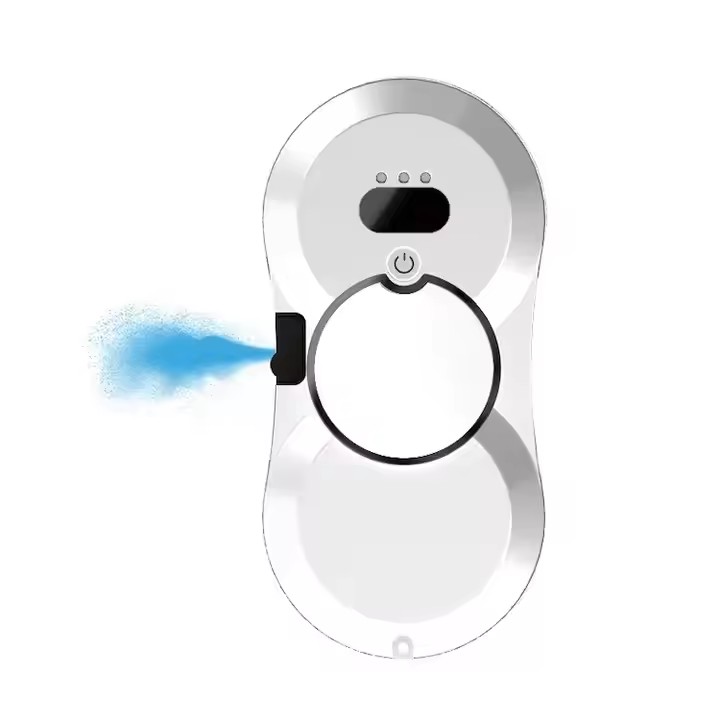 Circular Thin Window Cleaning Robot for Household Use