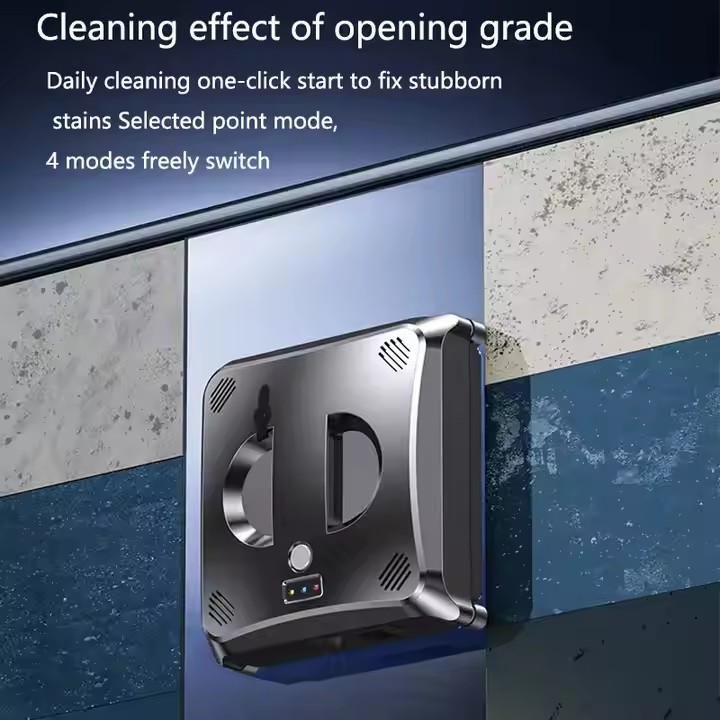 Smart Home Window Cleaning Robot with Double Spray Small Circular Design Remote Control US Plug