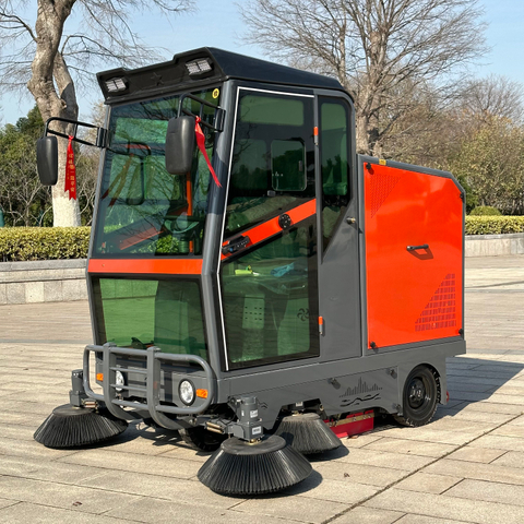 Professional Electric Ride on Floor Sweeper Automatic Cleaning Machine Street Road Cleaning Sweeper