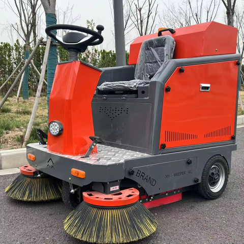 Automatic Ride on Cleaning Machine Road Street Sweeper Floor Sweeper Double Brush Industrial